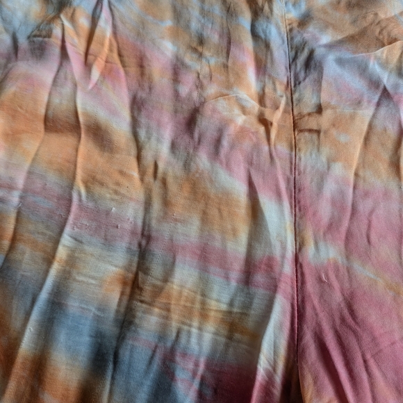 Young Fabulous & Broke Tie-Dye Wide Leg Pants - Pink, Orange, Blue - Picture 4 of 8